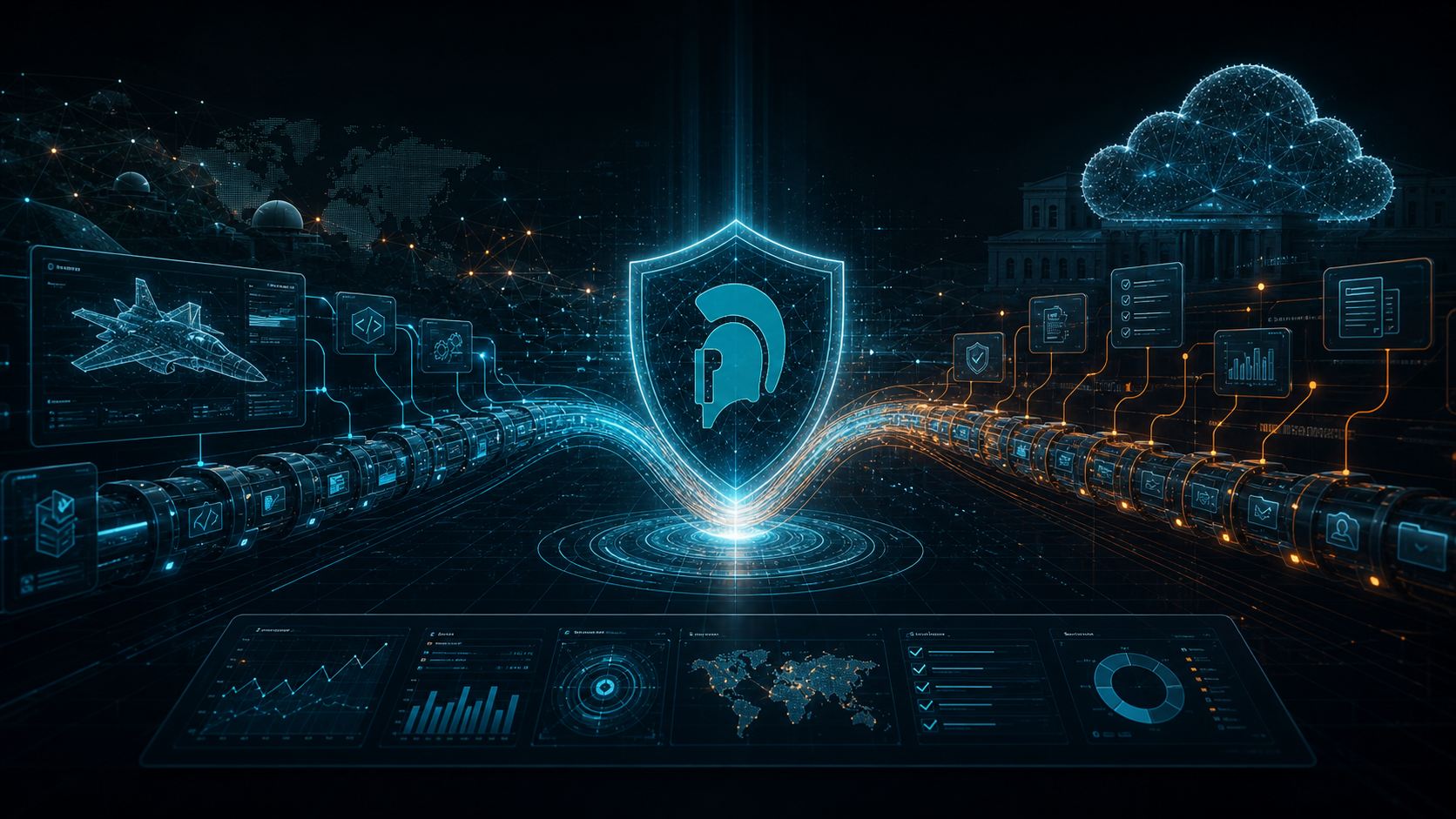 Defense software pipeline with authorization evidence