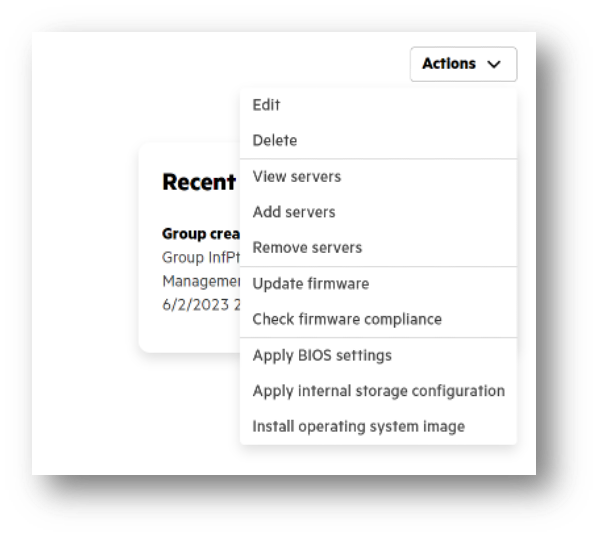 Figure 2 – HPE  GreenLake Compute Ops Management