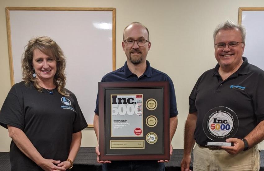Employees Give Back with Inc. 5000 Dedication Plaque and Trophy ...