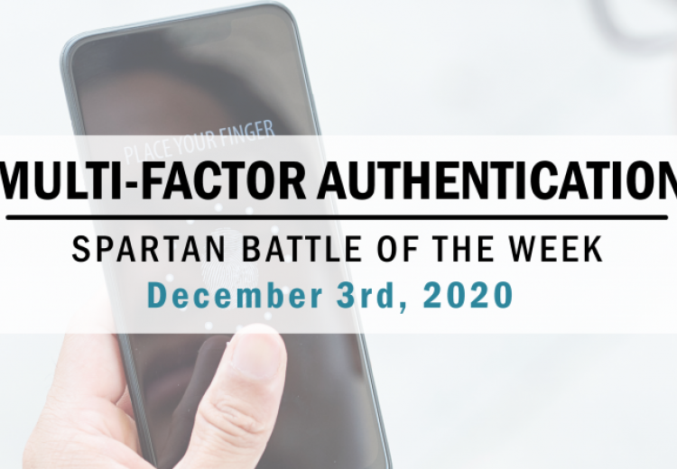 Spartan Battle of the Week - Multi-Factor Authentication