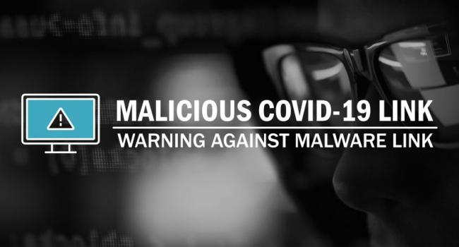 Malicious Coronavirus COVID-19 Link 